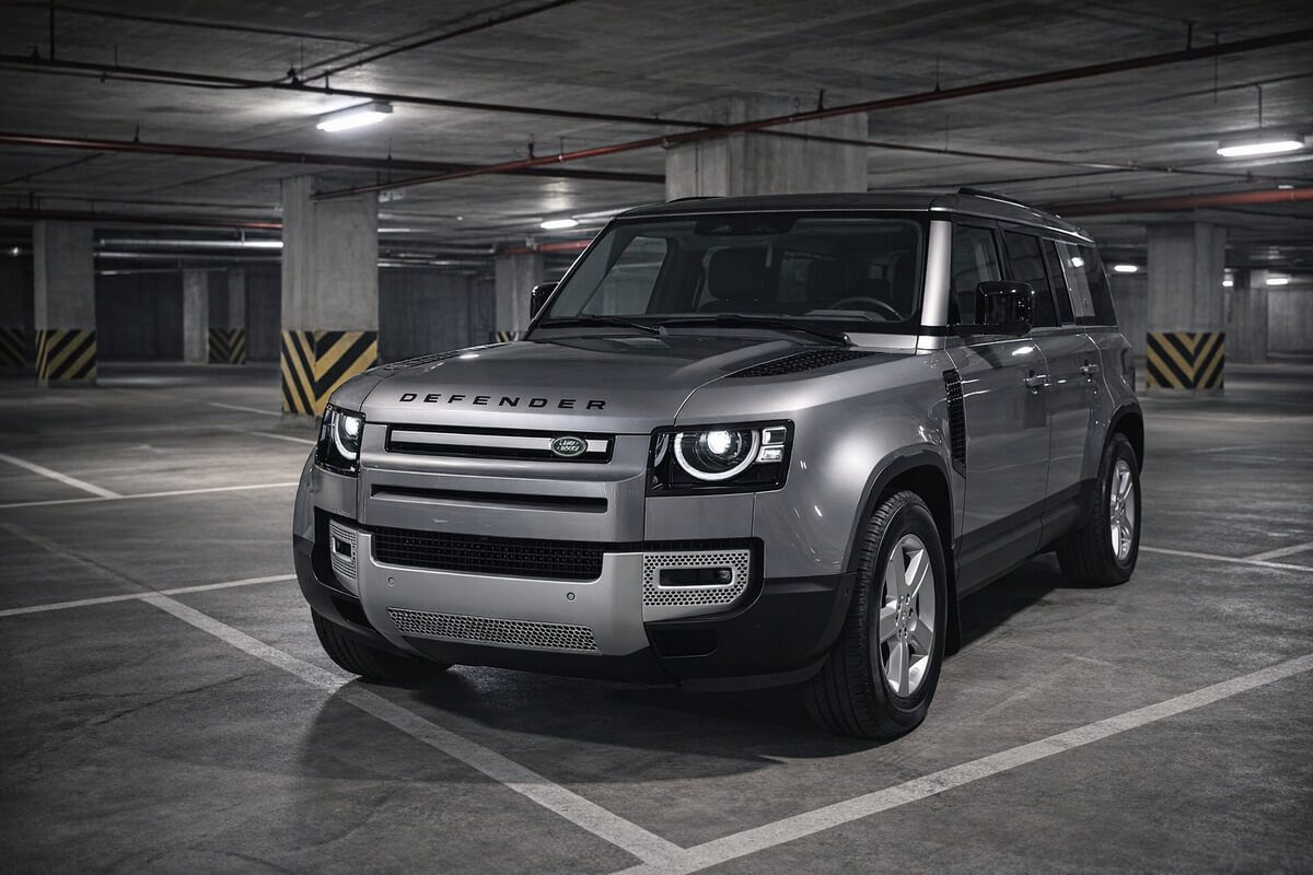 Land Rover Defender gris 4x4 premium parking souterrain vente rapide conciergerie automobile luxe Paris